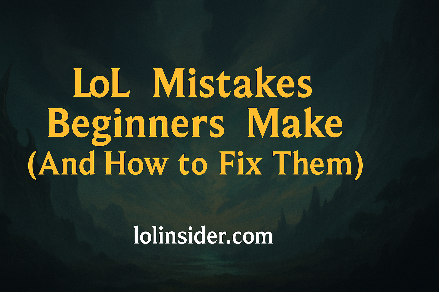 Read more about the article Most Common Beginner Mistakes in League of Legends