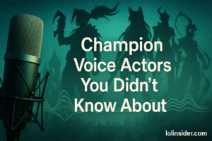 Read more about the article Champion Voice Actors You Didn’t Know About