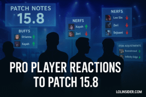 Read more about the article Pro Player Reactions to Patch 15.8